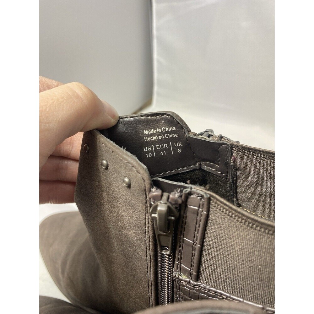 Market & Spruce Women's Kadie Bootie Brown Ankle Boots Size 10 - Picture 8 of 9